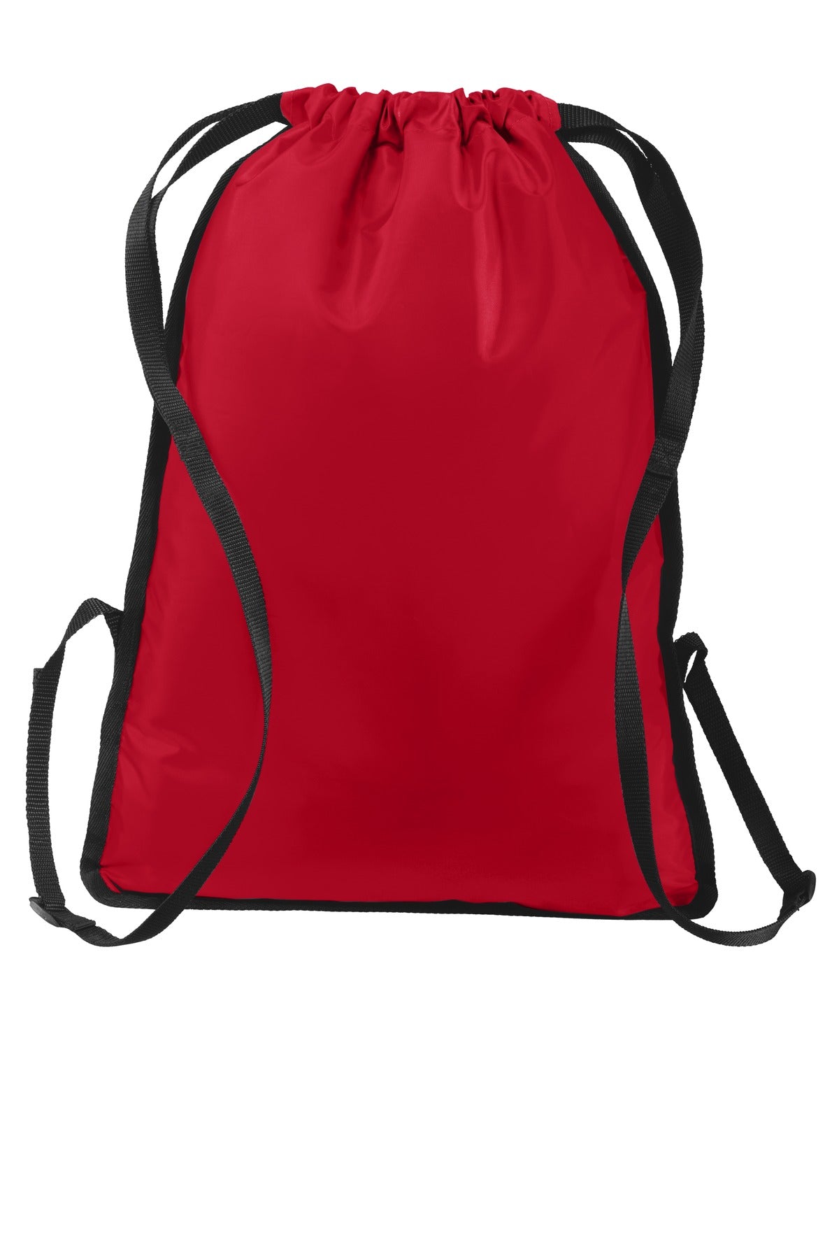Port Authority Zip-It Cinch Pack. BG616 - True Red/ Black - back