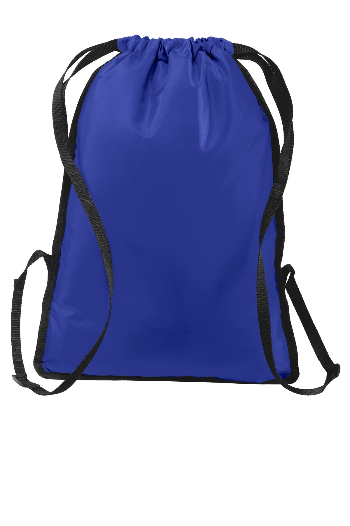 Port Authority Zip-It Cinch Pack. BG616 - True Royal/ Black - back
