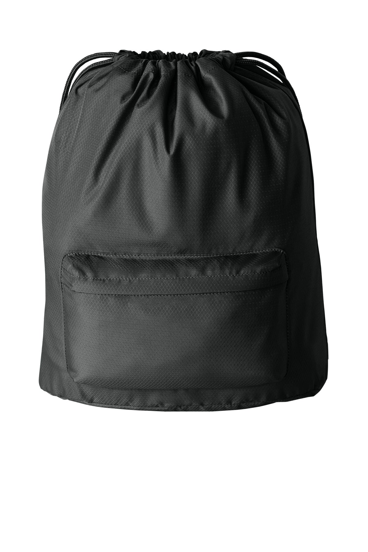 Port Authority Diamond Pocket Cinch BG637 - Deep Black - front
