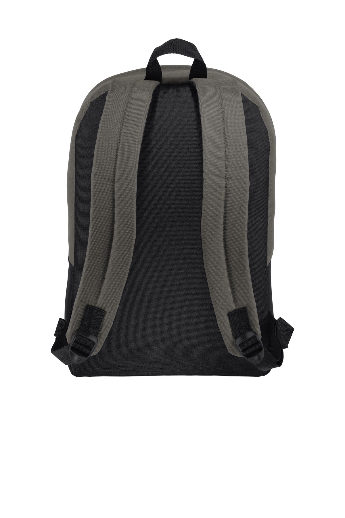 DISCONTINUED Port Authority Retro Backpack BG7150 - Dark Charcoal/ Black - back
