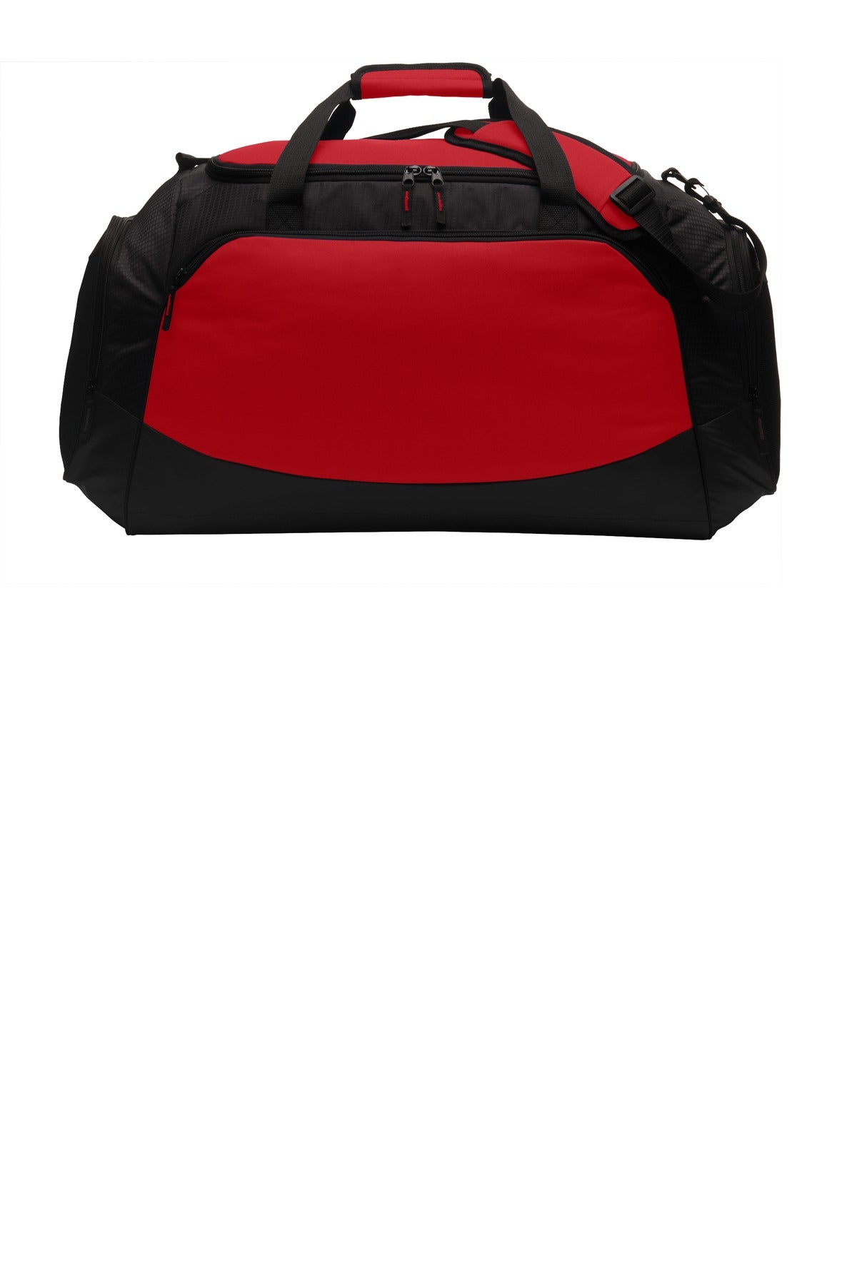 Port Authority Large Active Duffel. BG802 - True Red/ Black - front
