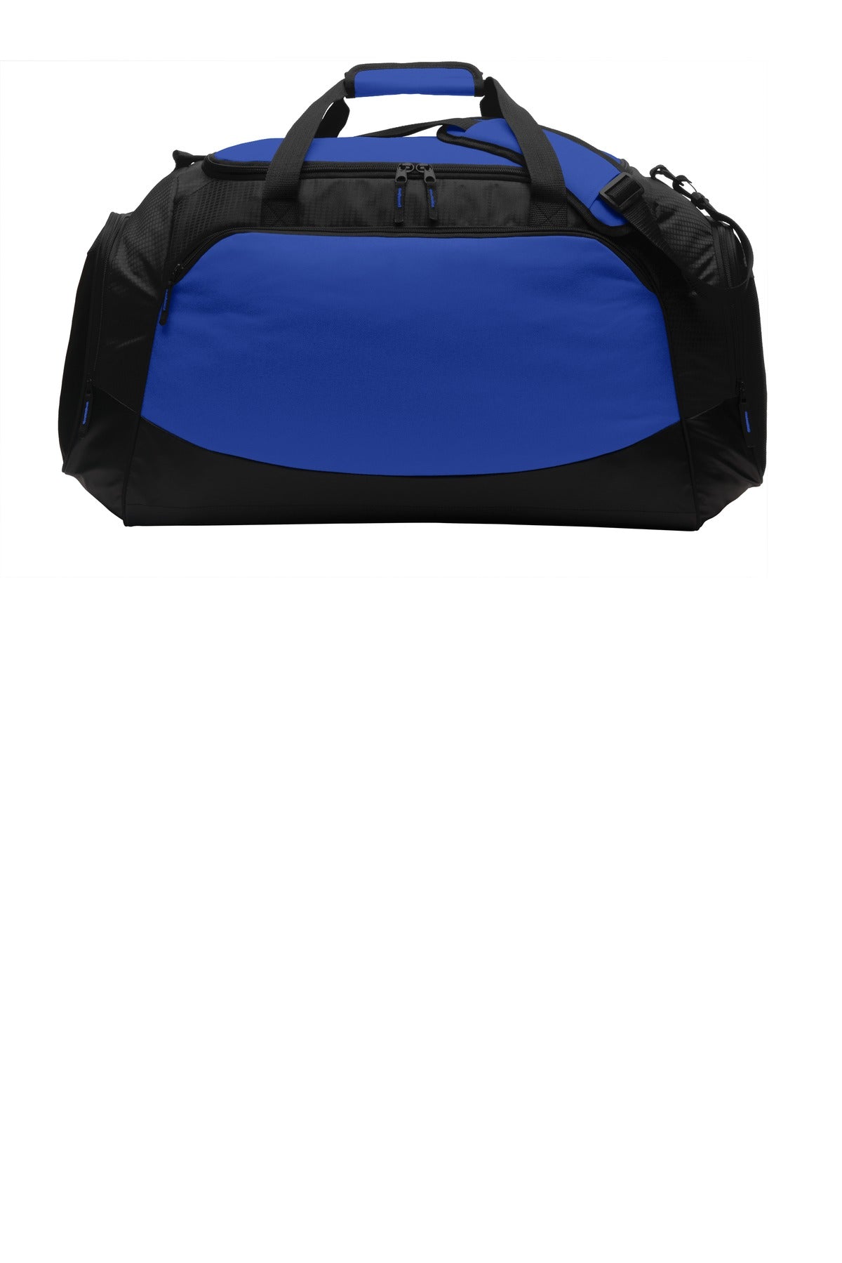 Port Authority Large Active Duffel. BG802 - True Royal/ Black - front