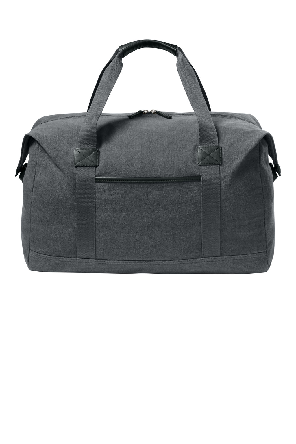 Port Authority Washed Canvas Duffel BG8030 - Grey Steel - front