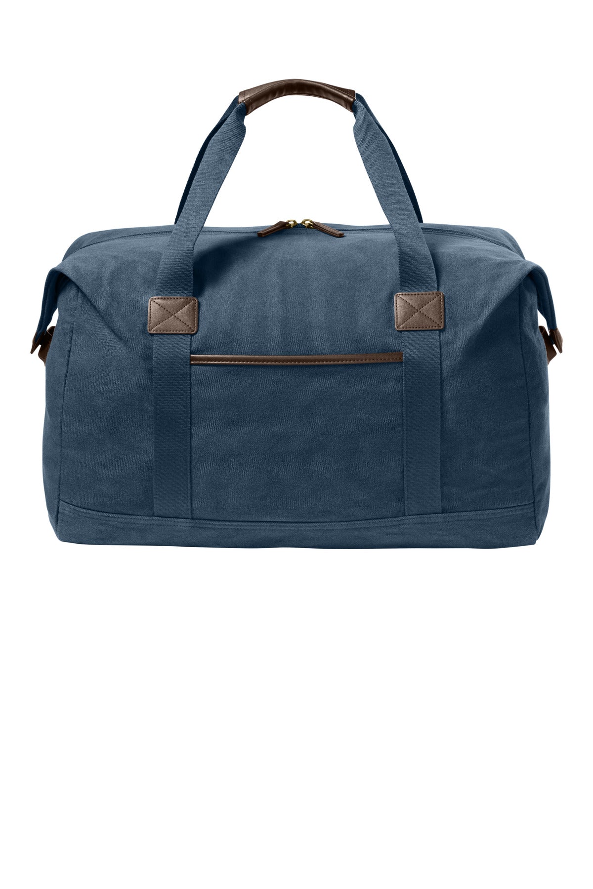 Port Authority Washed Canvas Duffel BG8030 - River Blue Navy - front