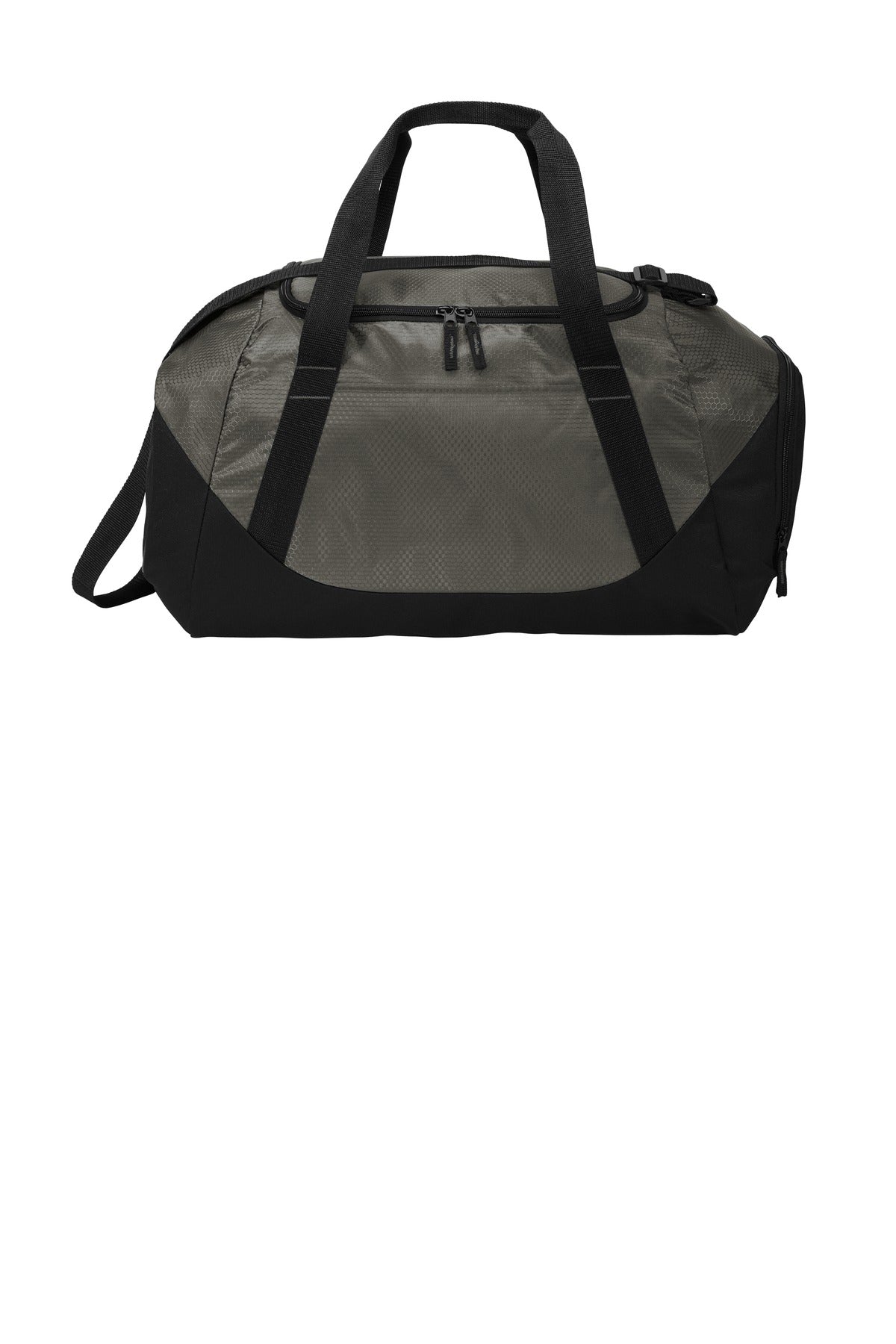 Port Authority Team Duffel BG804 - Grey/ Black - front
