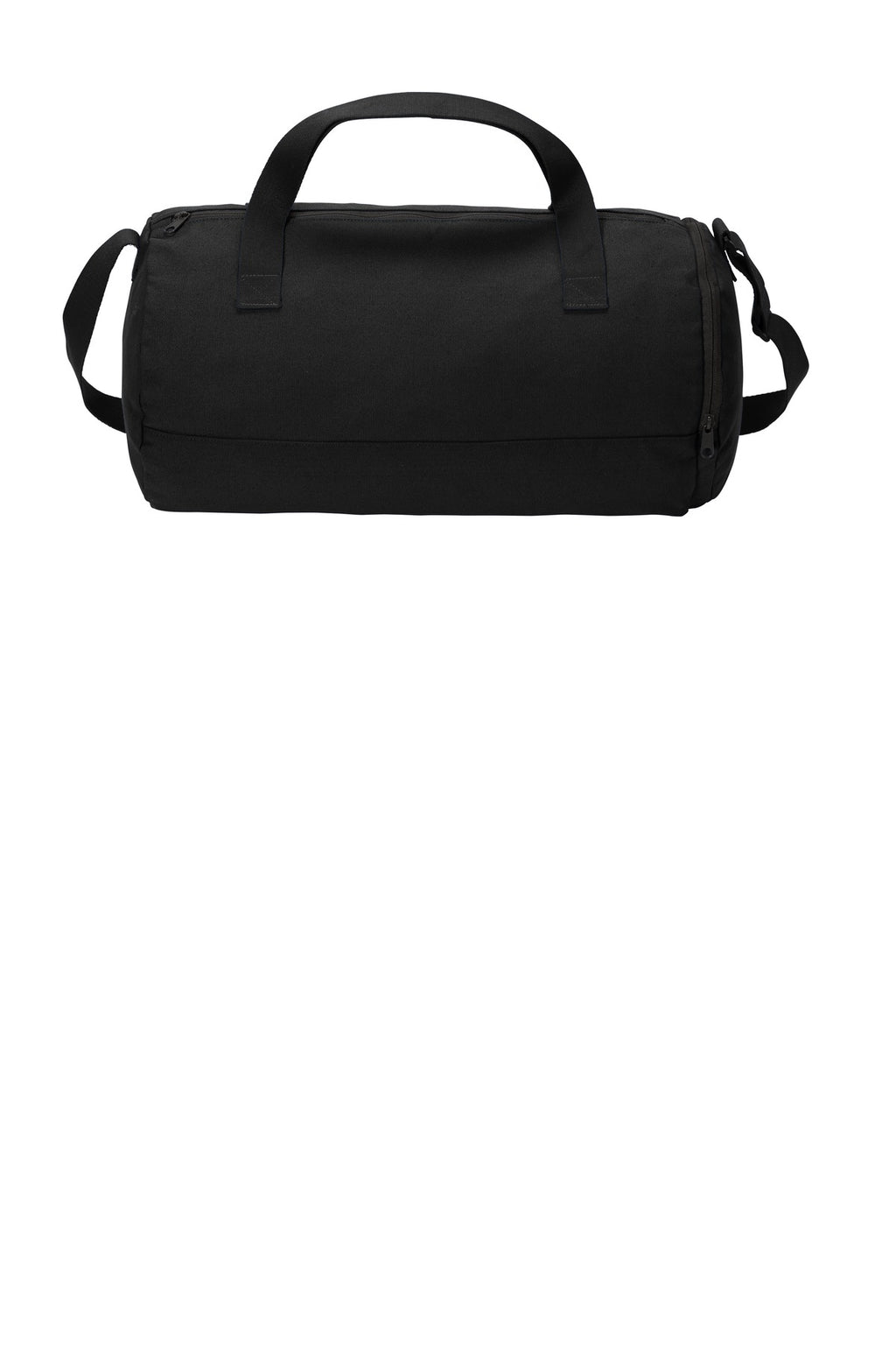DISCONTINUED Port Authority Cotton Barrel Duffel BG814 - Black - back