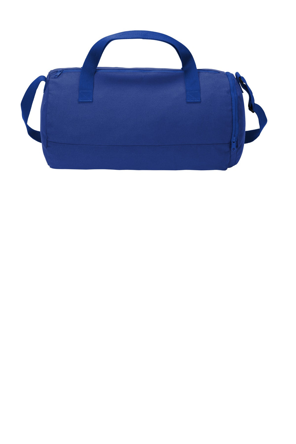 DISCONTINUED Port Authority Cotton Barrel Duffel BG814 - True Royal - back