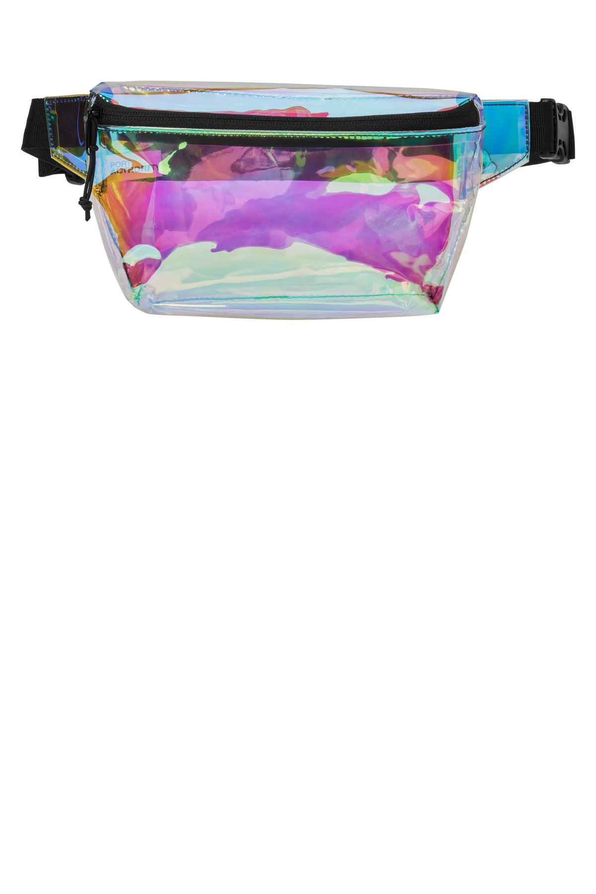 Port Authority Clear Hip Pack BG930 - Iridescent/ Black - front