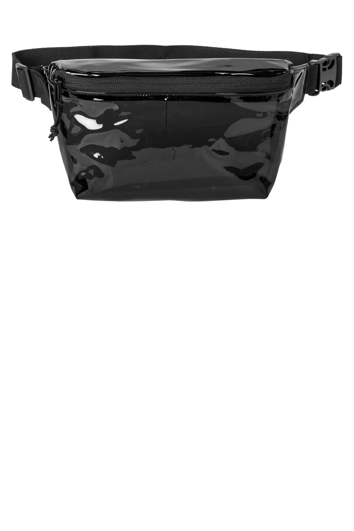 Port Authority Clear Hip Pack BG930 - Black Smoke/ Black - front
