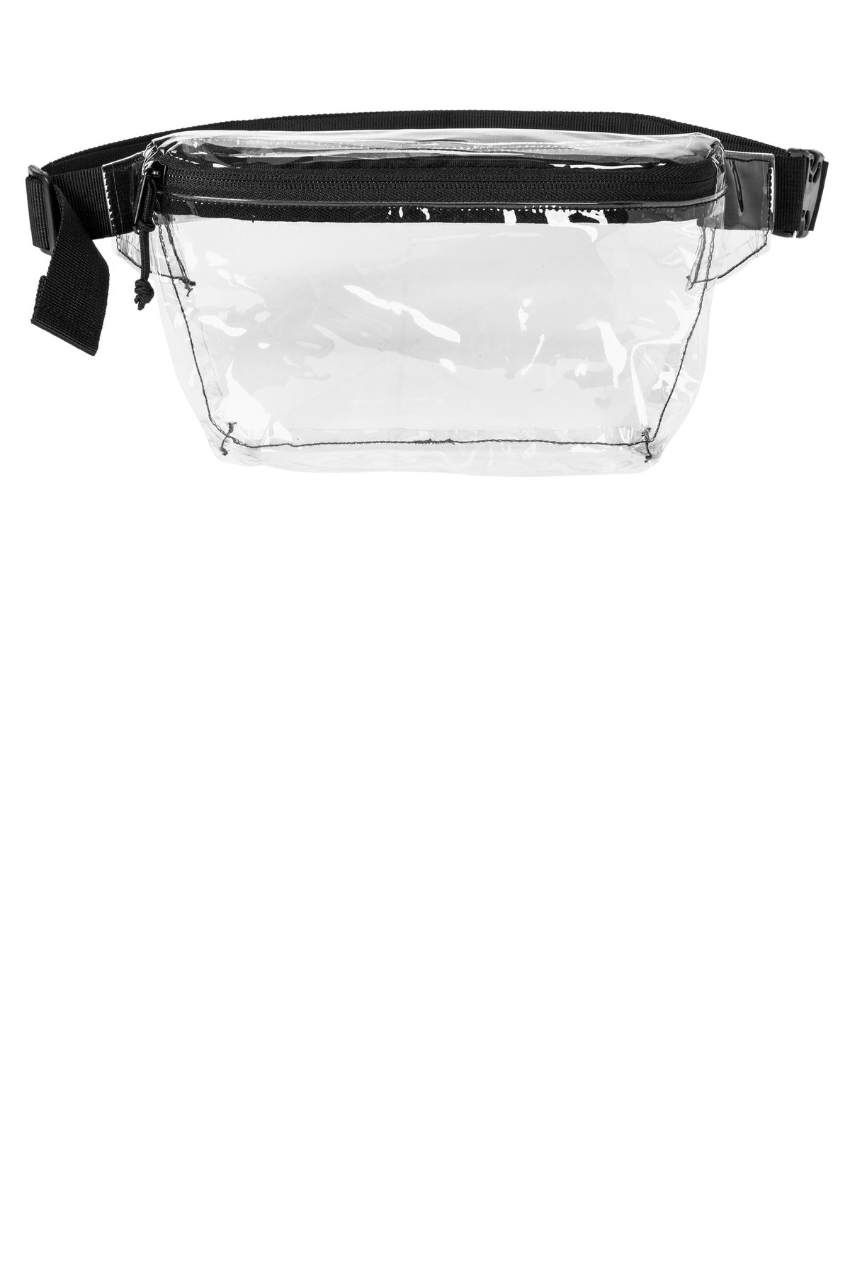 Port Authority Clear Hip Pack BG930 - Clear/ Black - front
