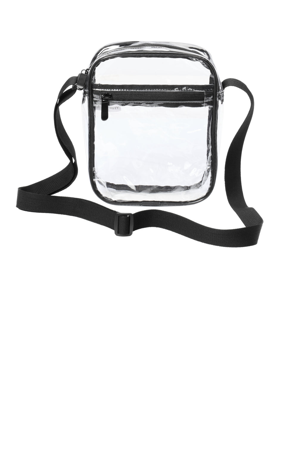 Port Authority Clear Crossbody Bag BG931 - Clear/ Black - front