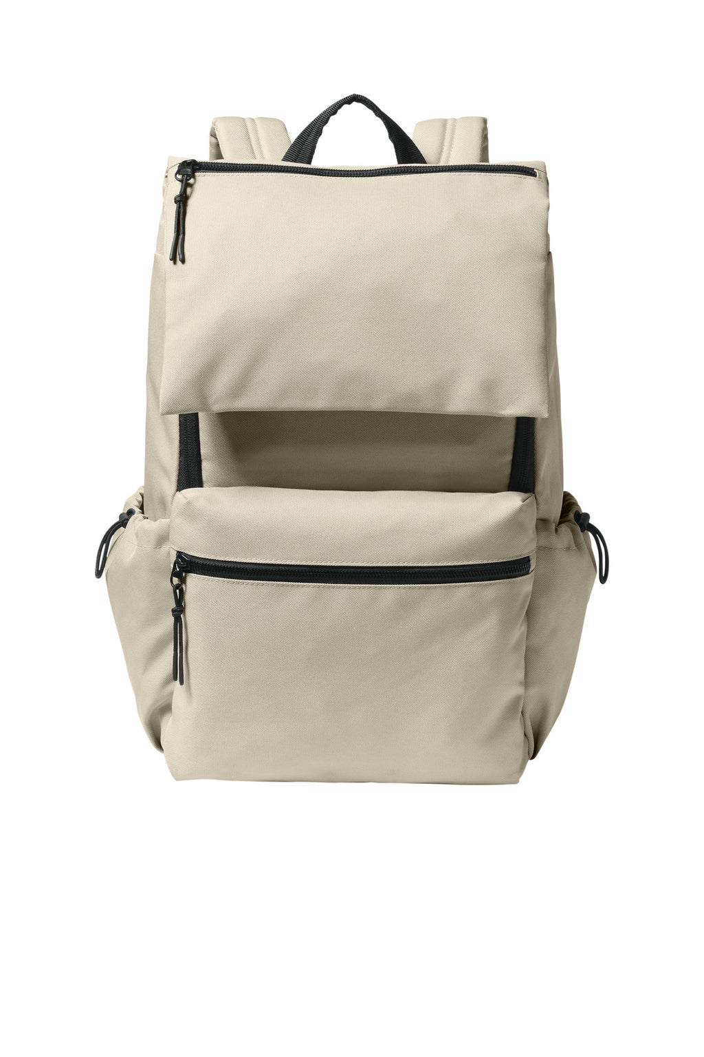 Port Authority Matte Oxford Backpack BG940 - Sahara - front