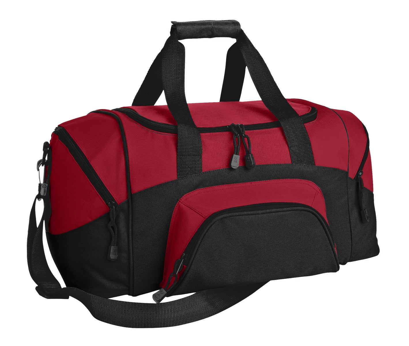 Port Authority - Small Colorblock Sport Duffel. BG990S - True Red/ Black - front