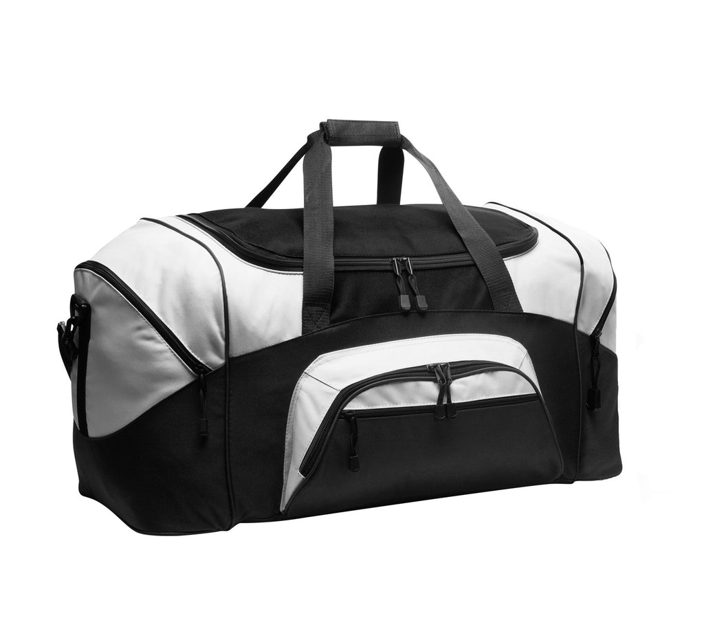 Port Authority - Standard Colorblock Sport Duffel. BG99 - Black/ Grey - front