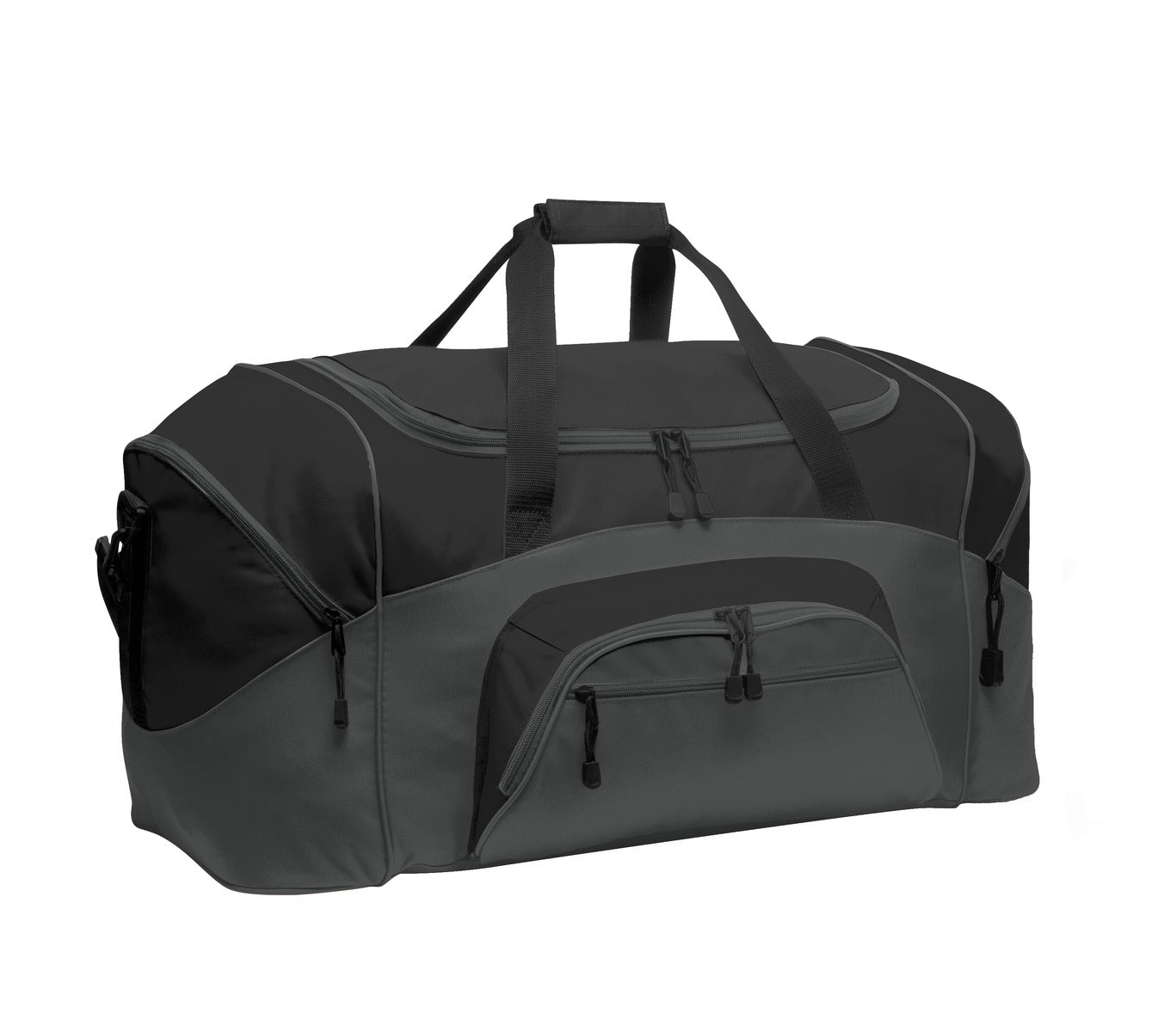 Port Authority - Standard Colorblock Sport Duffel. BG99 - Black/ Dark Charcoal - front