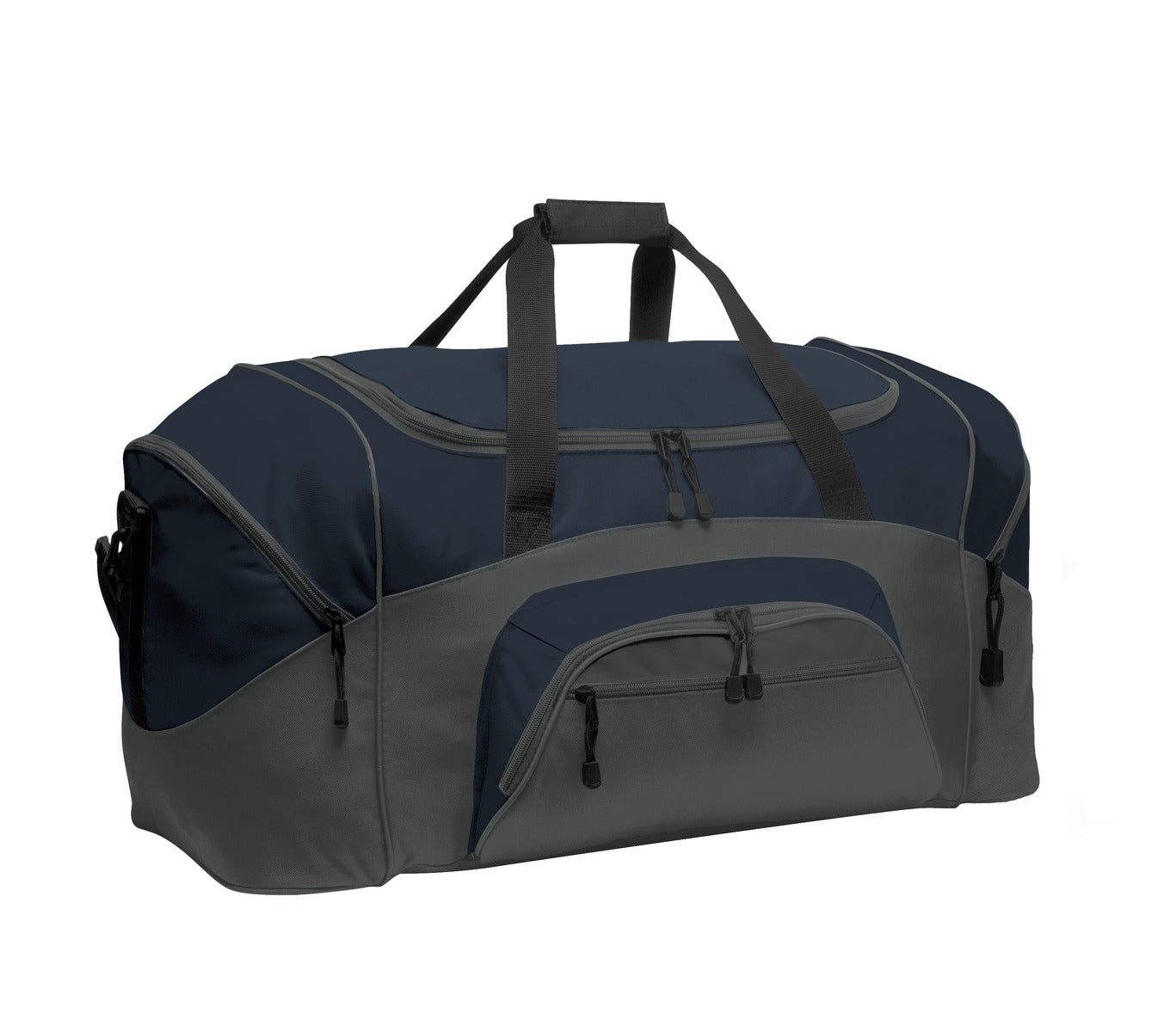 Port Authority - Standard Colorblock Sport Duffel. BG99 - Navy/ Dark Charcoal - front