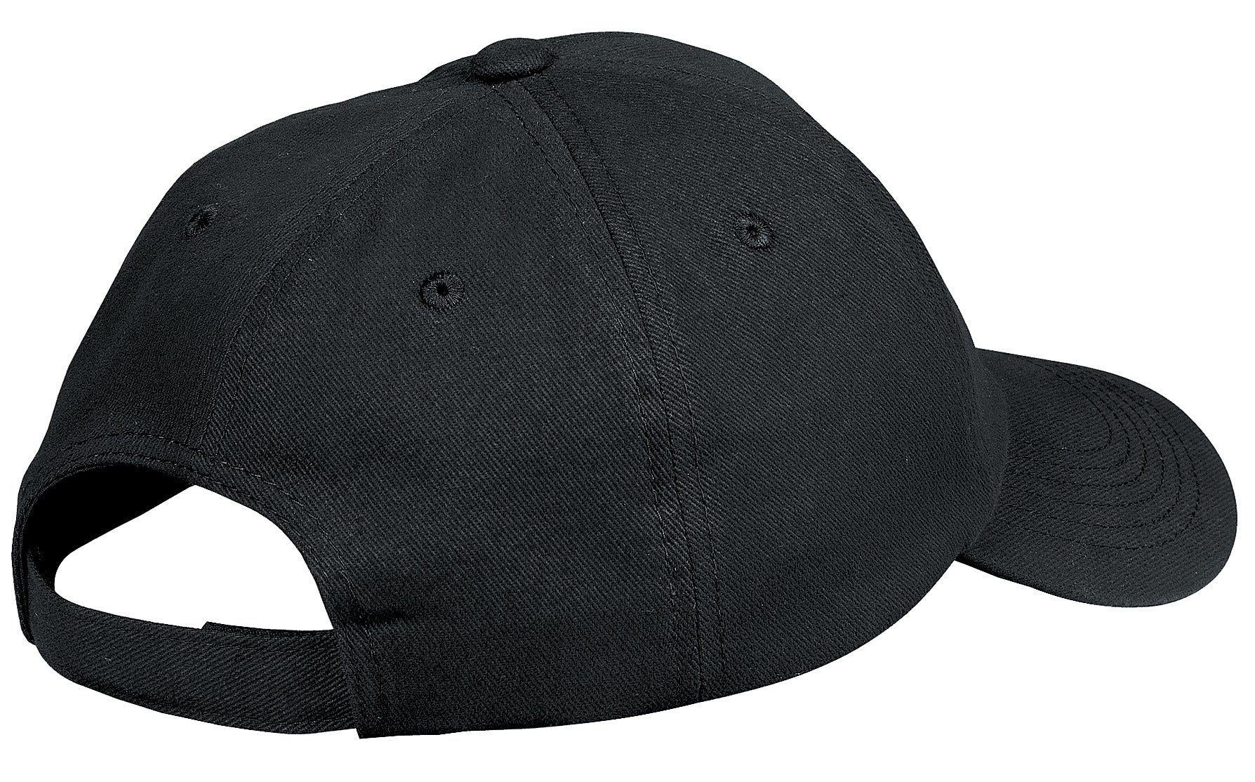 Port Authority Unstructured Brushed Twill Cap. BTU - Black - back