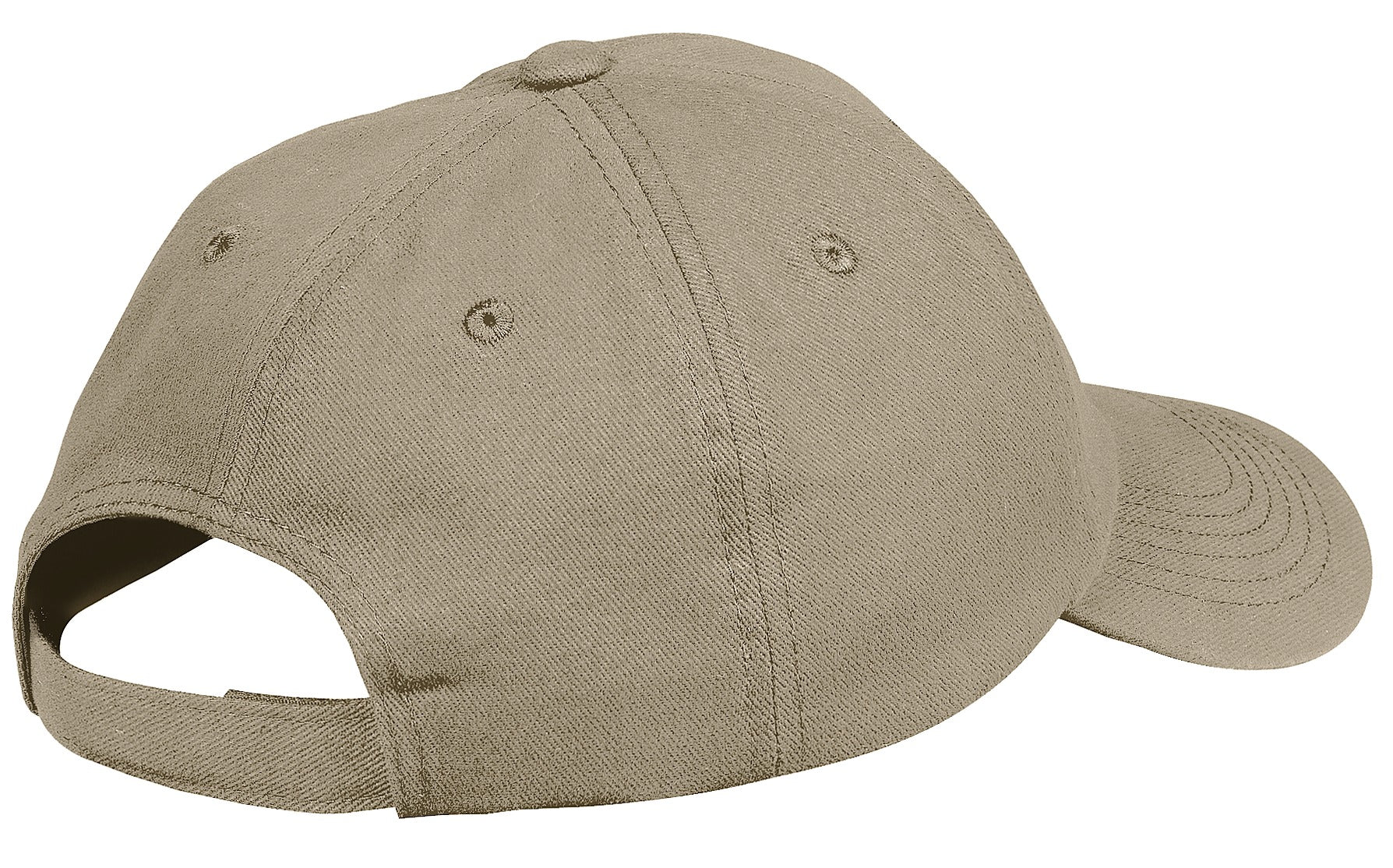 Port Authority Unstructured Brushed Twill Cap. BTU - Khaki - back