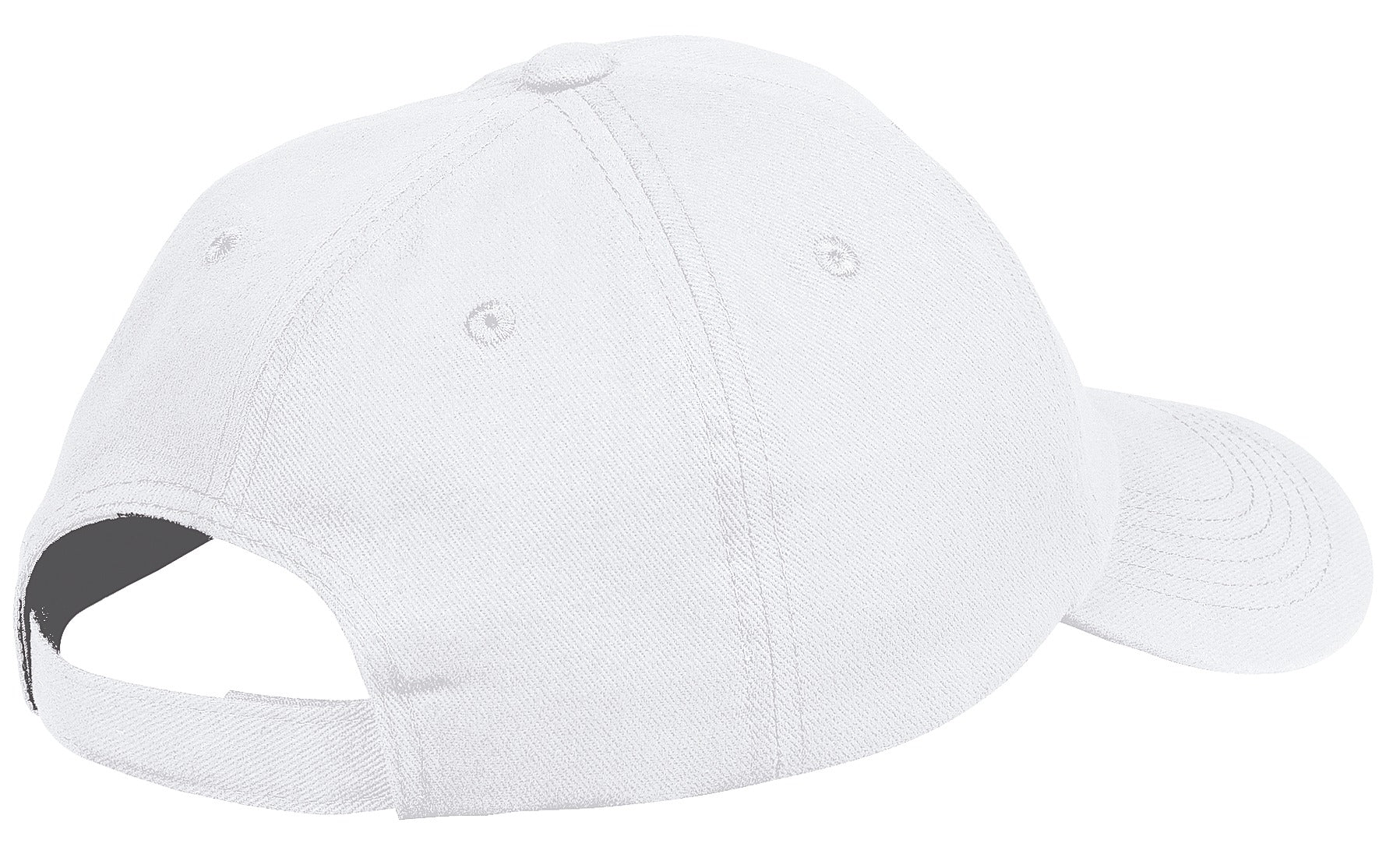 Port Authority Unstructured Brushed Twill Cap. BTU - White - back