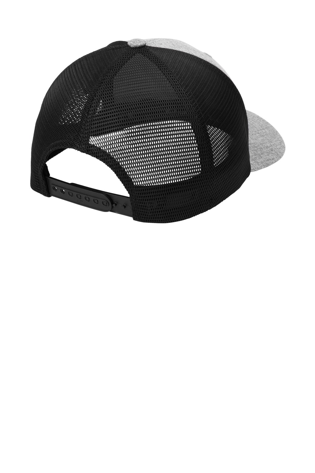 Port Authority Flexfit 110 Mesh Cap C110 - Heather Silver/ Black - back