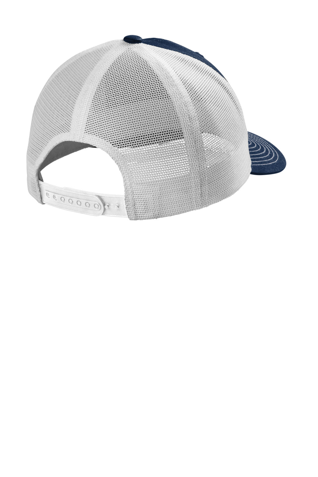 Port Authority Eco Snapback Trucker Cap C402ECO - True Navy/ White - back