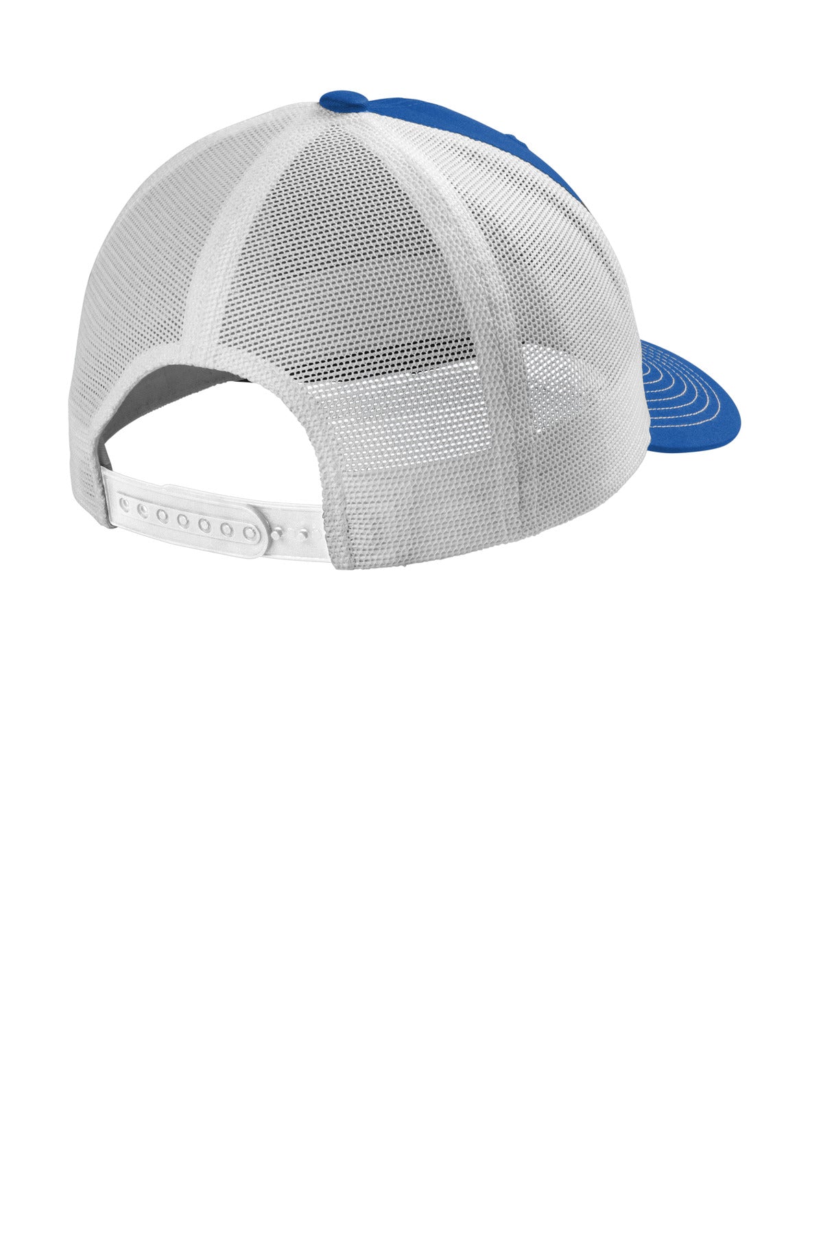 Port Authority Eco Snapback Trucker Cap C402ECO - True Royal/ White - back