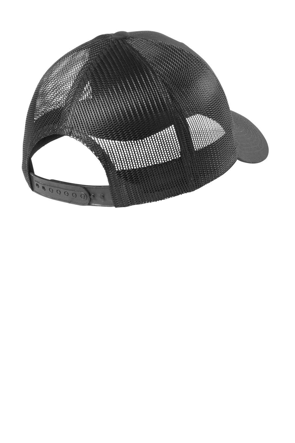 Port Authority Low-Profile Snapback Trucker Cap C402LP - Grey Steel - back