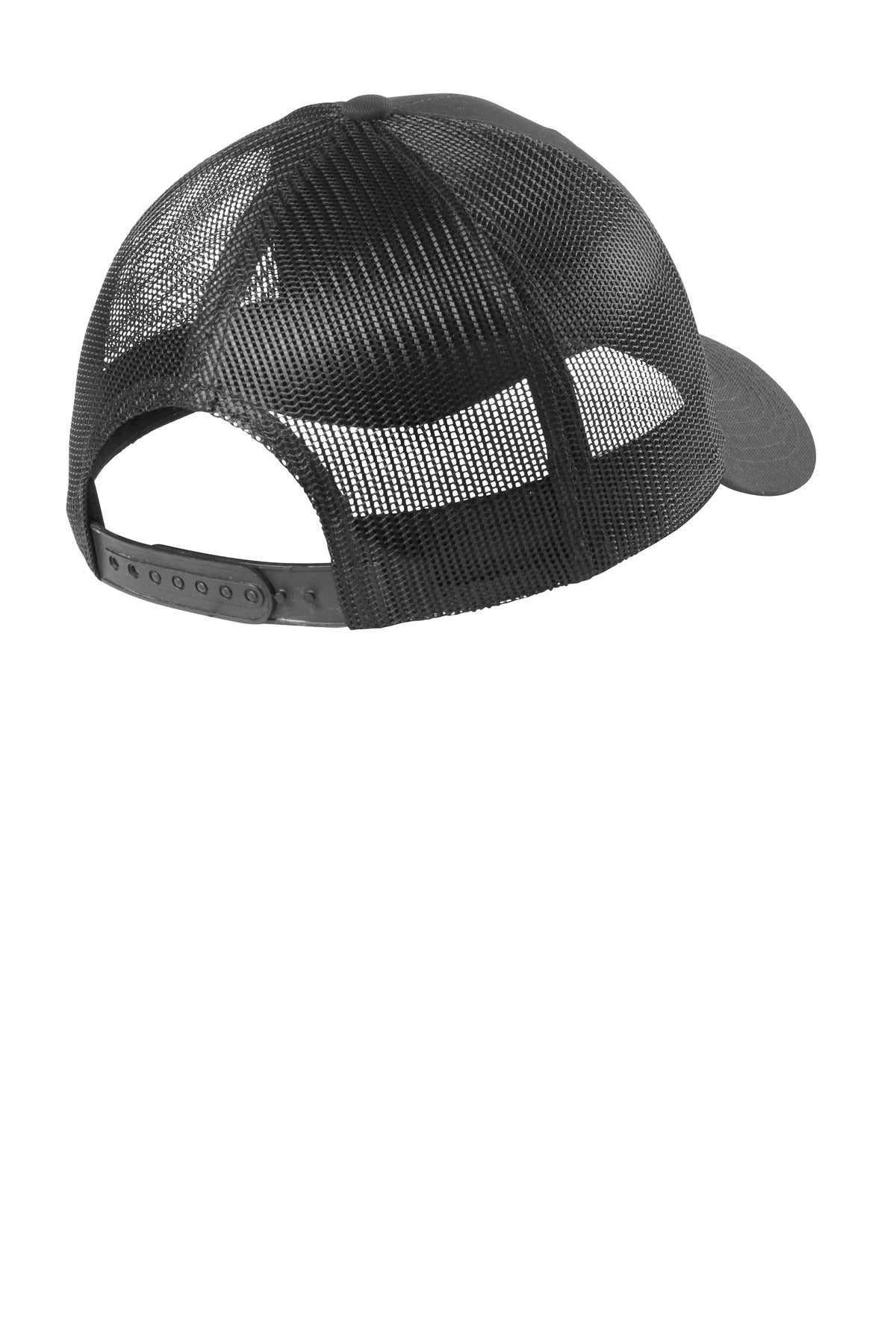 Port Authority Low-Profile Snapback Trucker Cap C402LP - Grey Steel - back