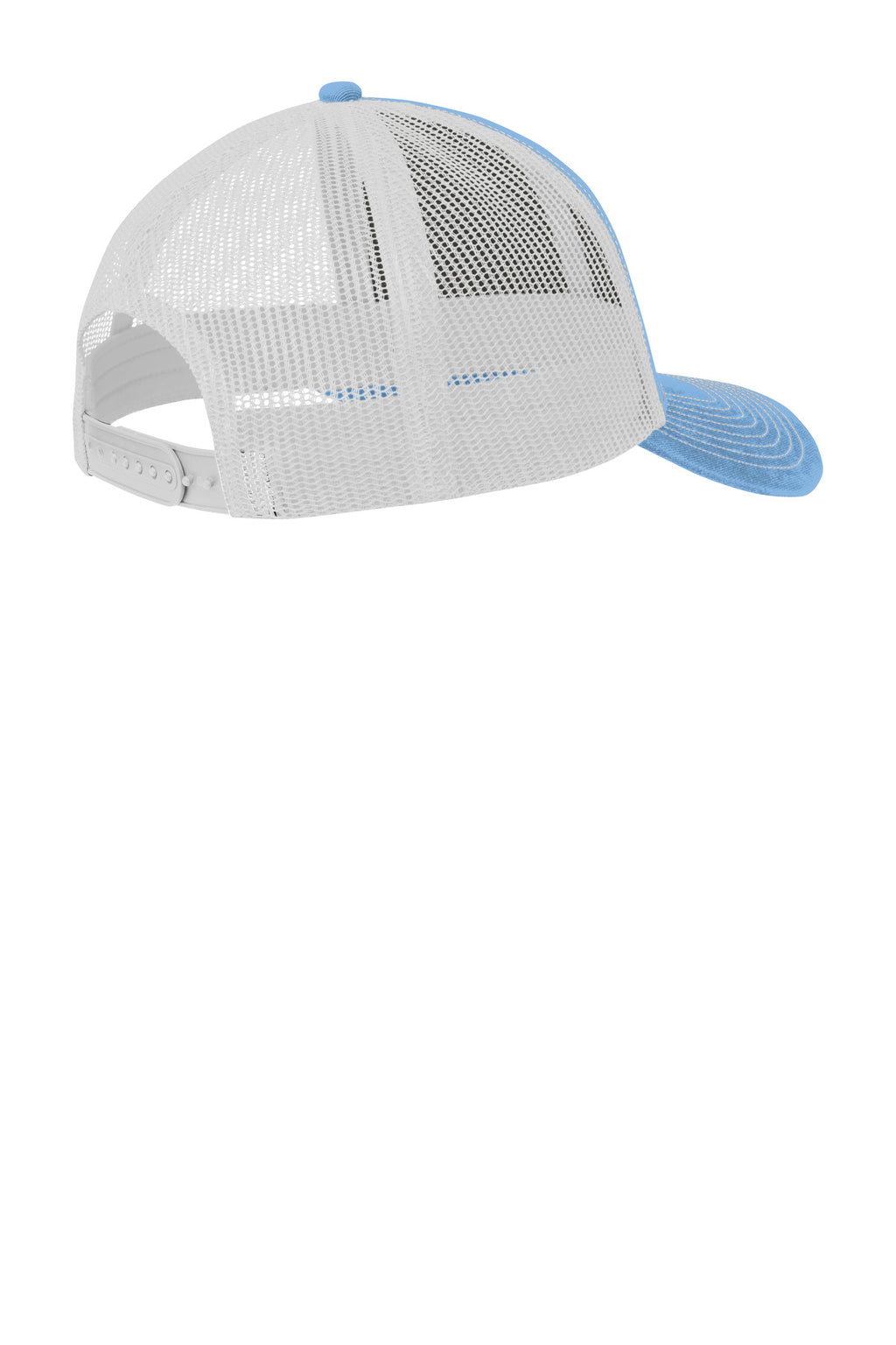 Port Authority Snapback Trucker Cap. C402 - Carolina Blue/ White - back