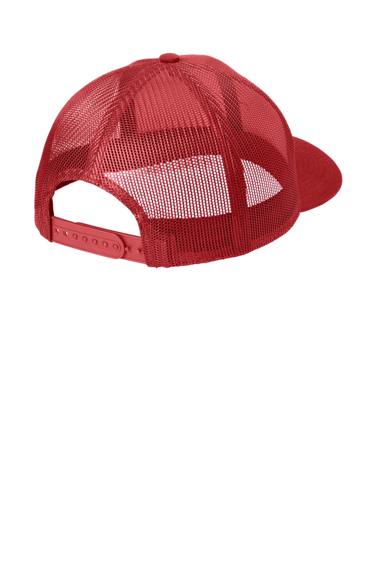 Port Authority Snapback Trucker Cap. C402 - Flame Red - back