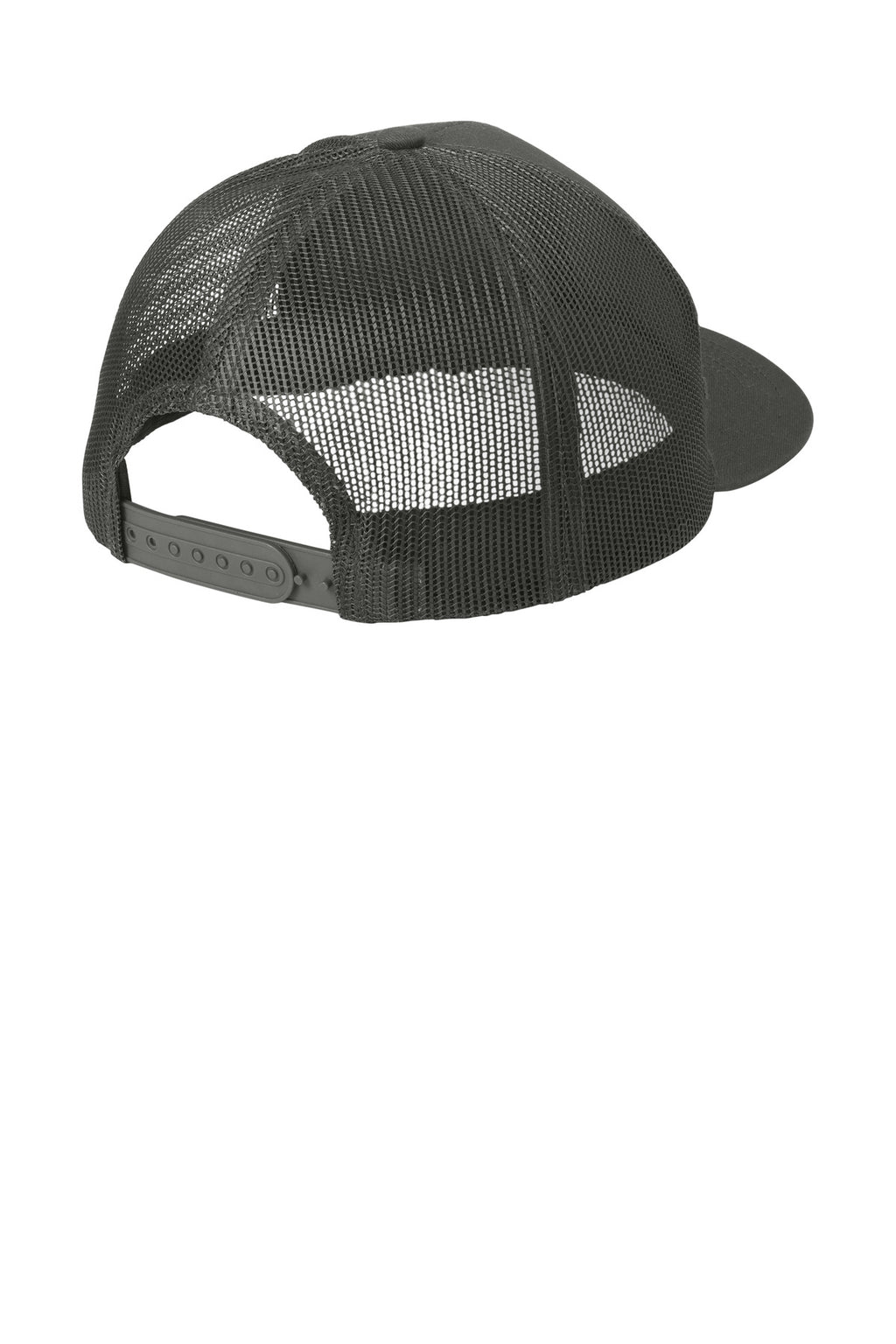 Port Authority Snapback Trucker Cap. C402 - Grey Steel - back