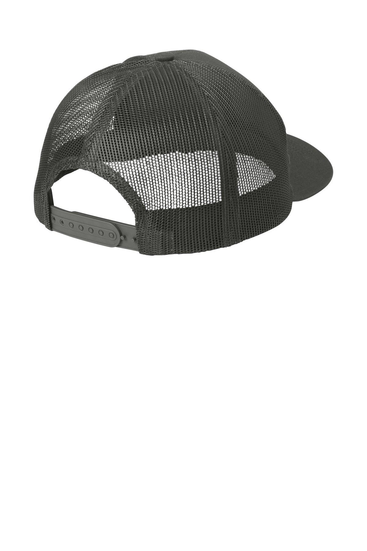 Port Authority Snapback Trucker Cap. C402 - Grey Steel - back