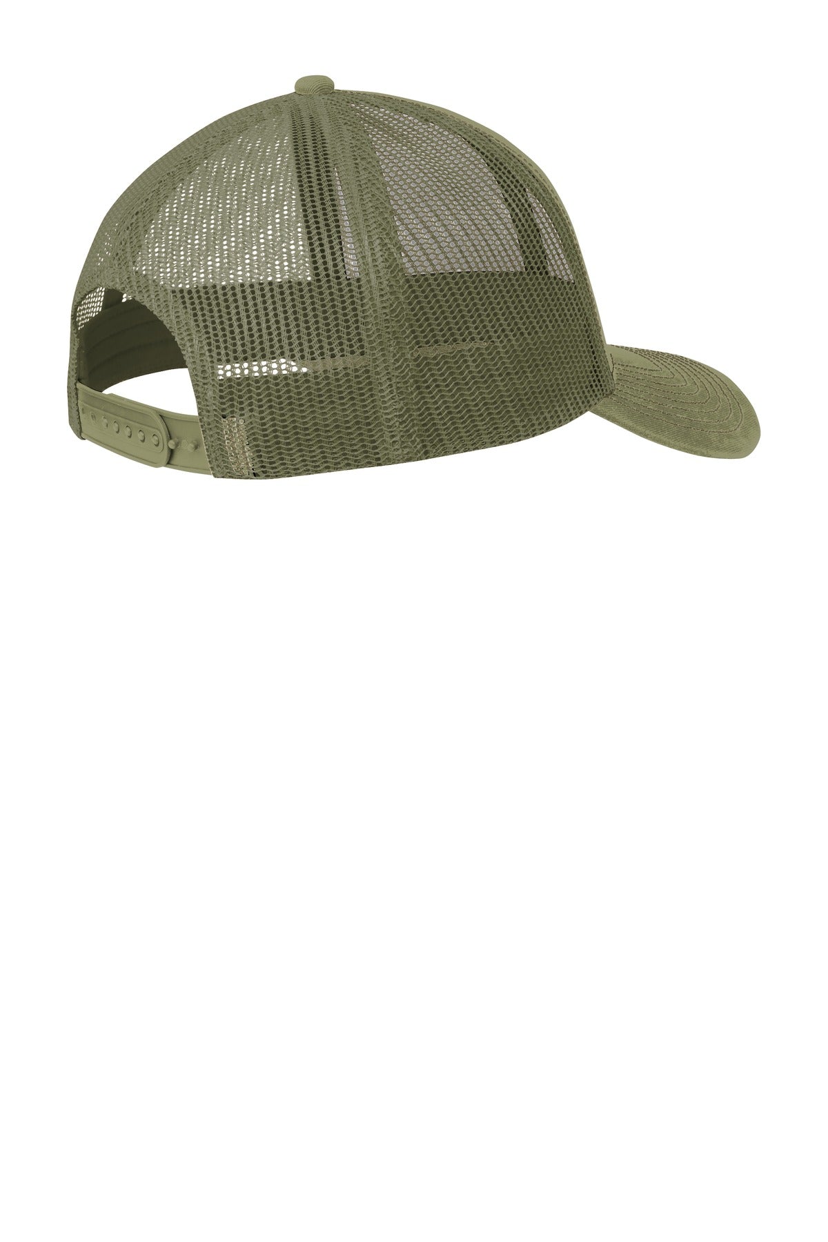 Port Authority Snapback Trucker Cap. C402 - Olive Drab Green - back