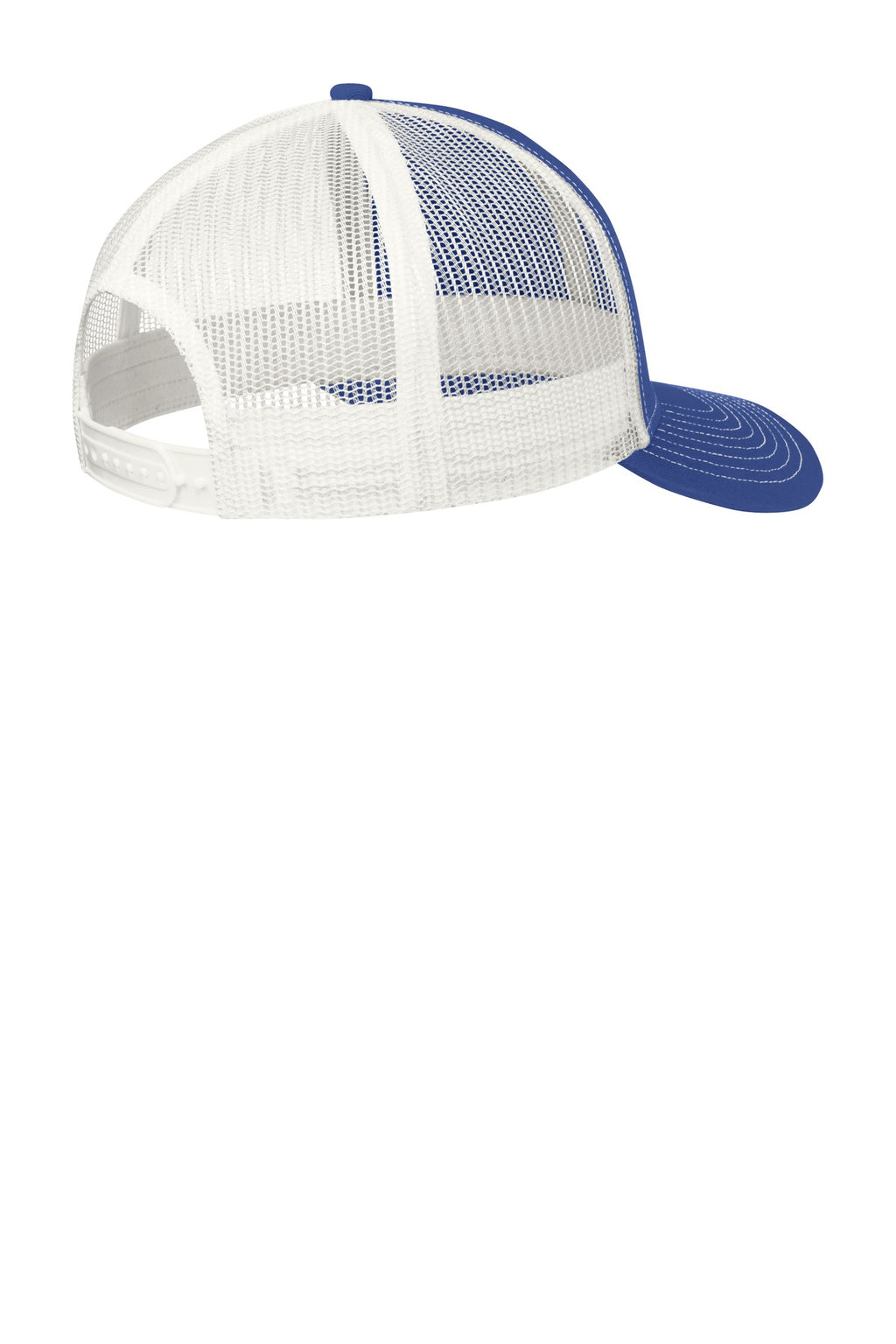 Port Authority Snapback Trucker Cap. C402 - Patriot Blue/ White - back