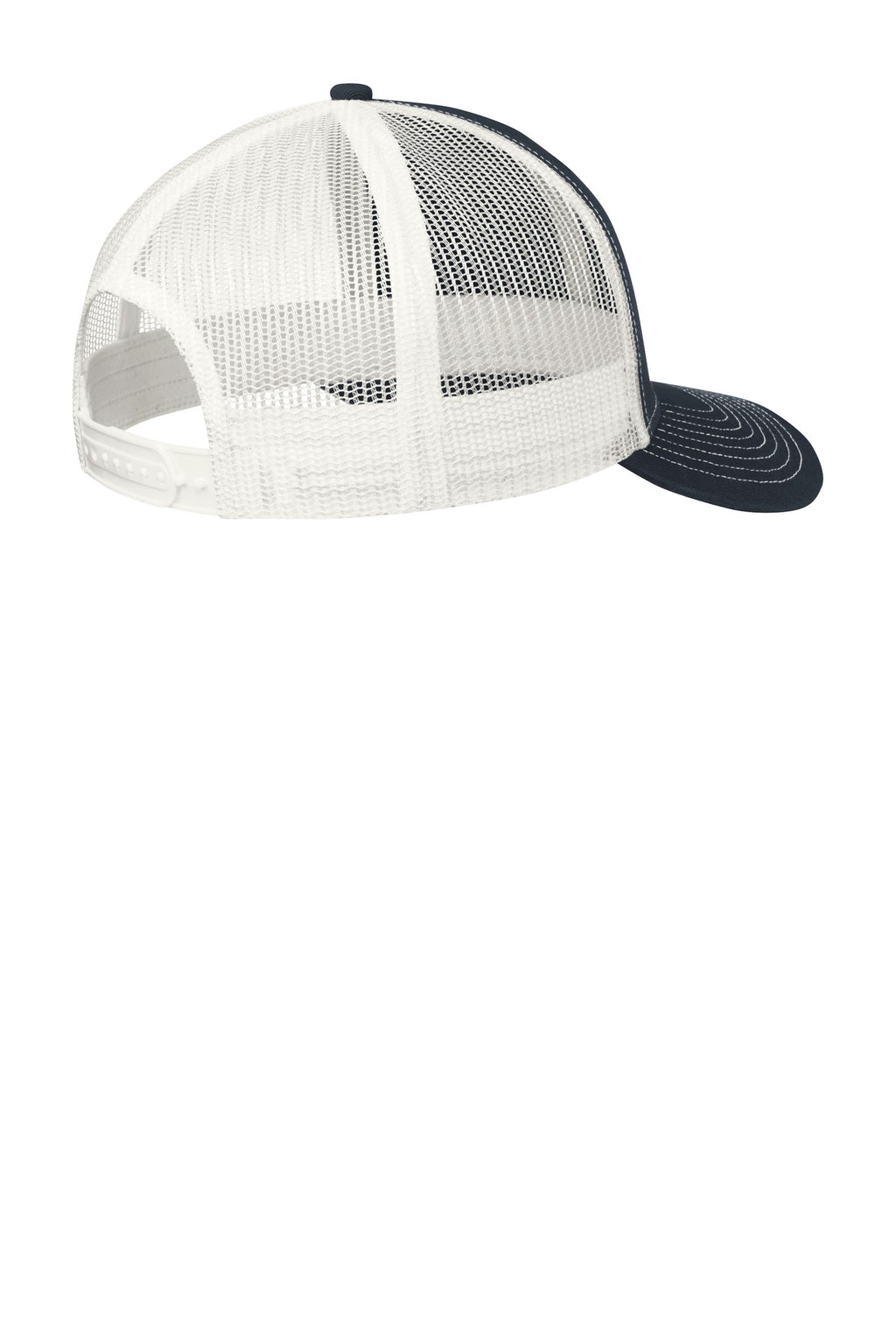 Port Authority Snapback Trucker Cap. C402 - Rich Navy/ White - back