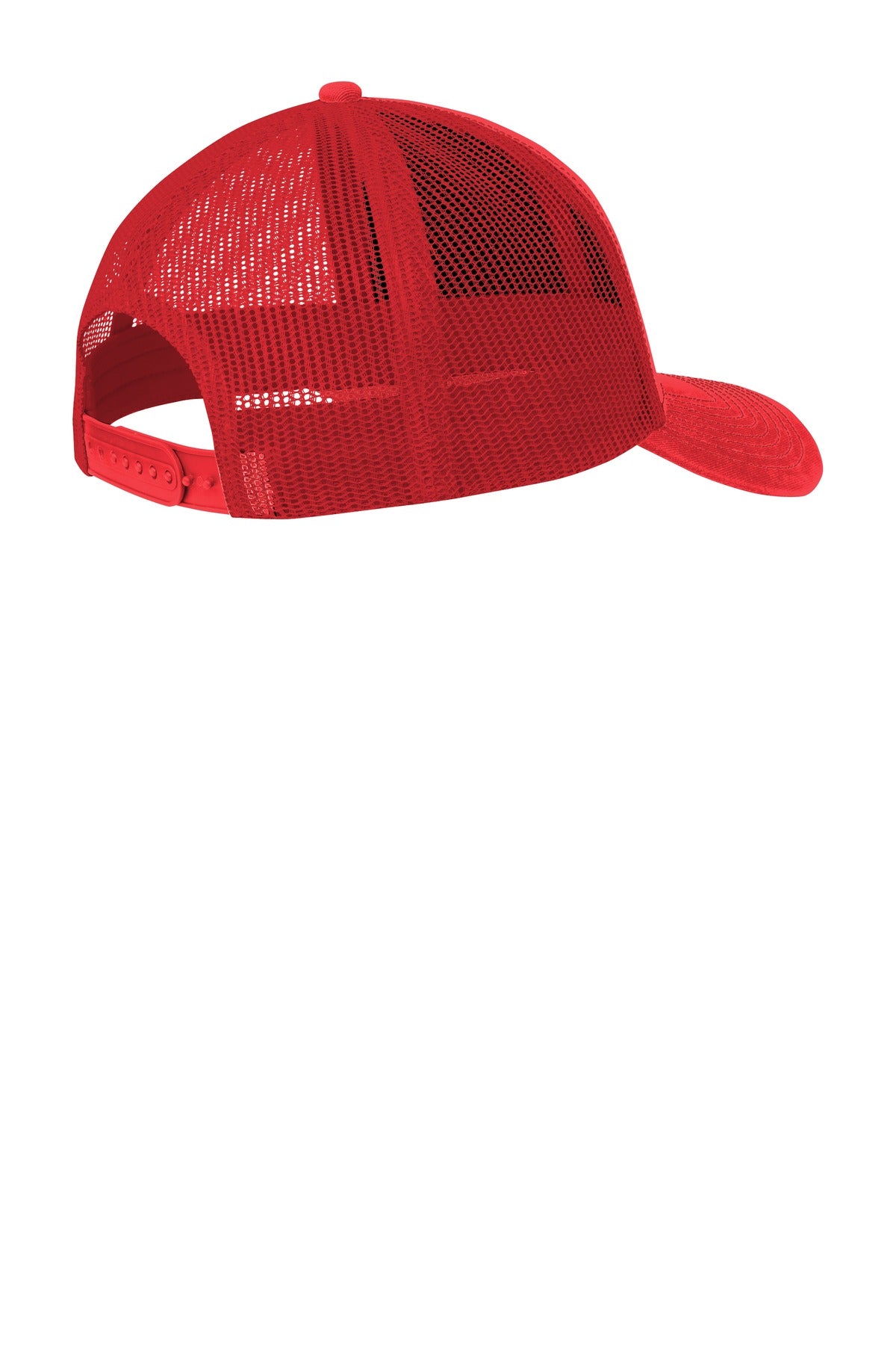 Port Authority Snapback Trucker Cap. C402 - True Red - back