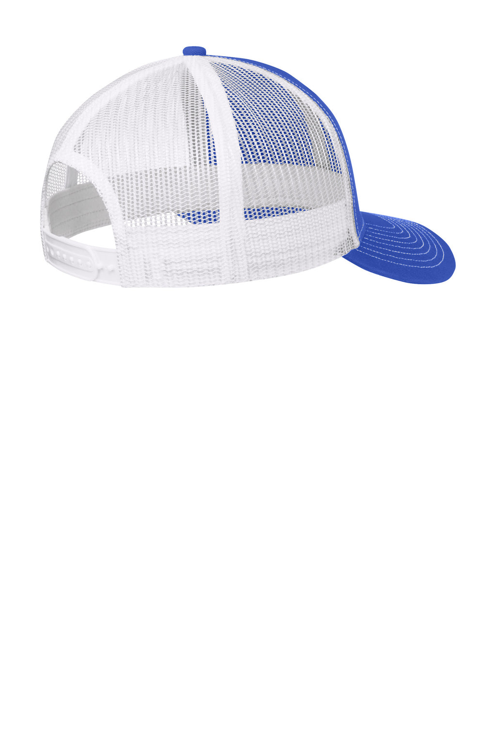 Port Authority Snapback Trucker Cap. C402 - True Royal/ White - back