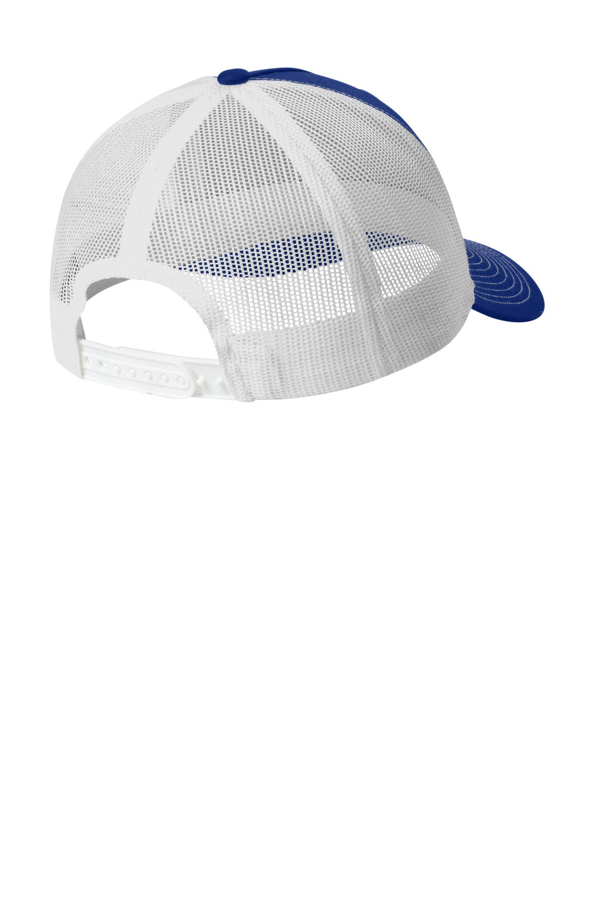 Port Authority Snapback Five-Panel Trucker Cap C405 - Patriot Blue/ White - back