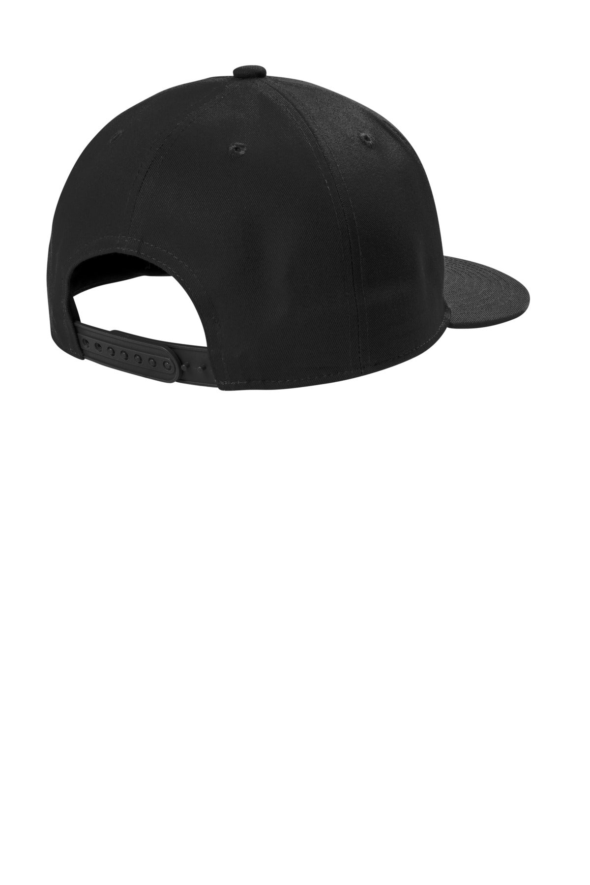 Port Authority Snapback Flat Bill Cap C406 - Black - back