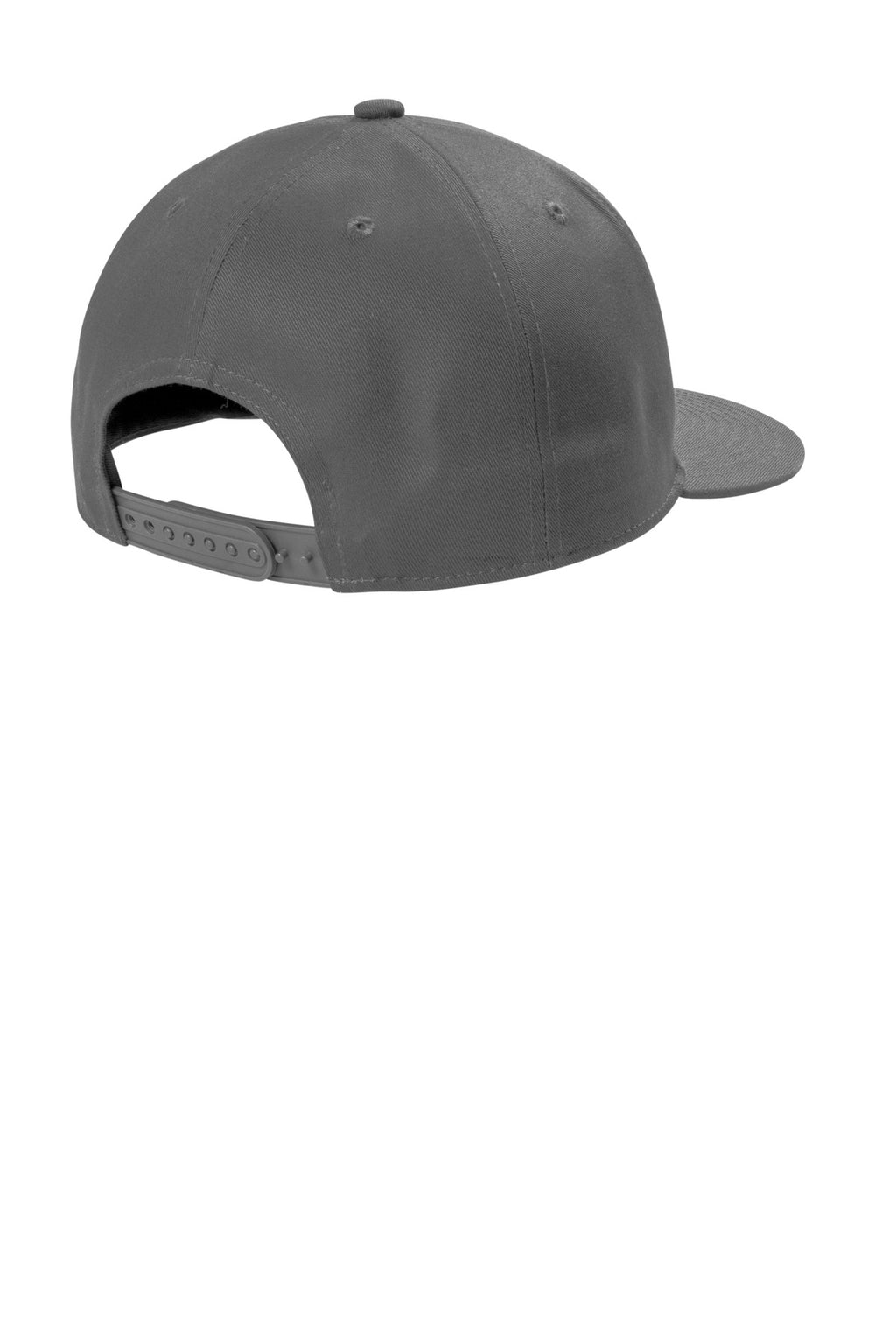 Port Authority Snapback Flat Bill Cap C406 - Grey Steel - back