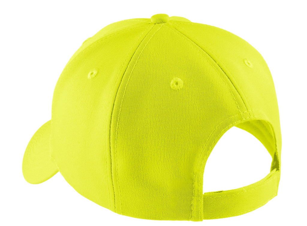 Port Authority Solid Enhanced Visibility Cap. C806 - Safety Yellow - back