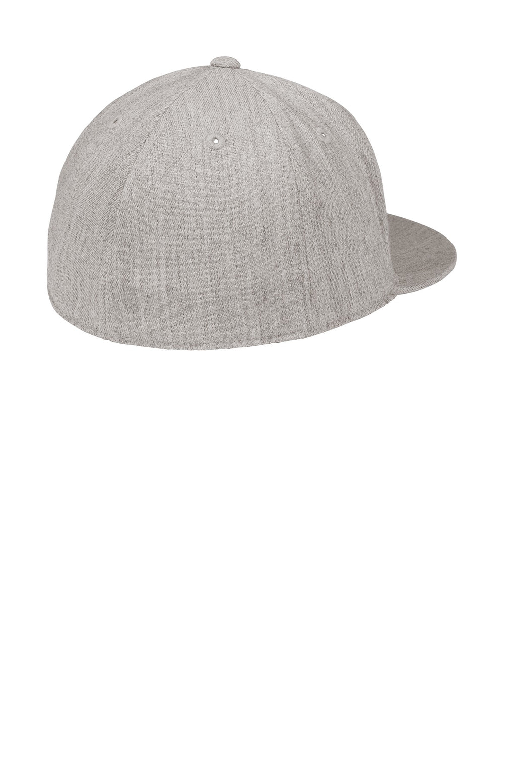 Port Authority Flexfit 210 Flat Bill Cap. C808 - Heather Grey - back