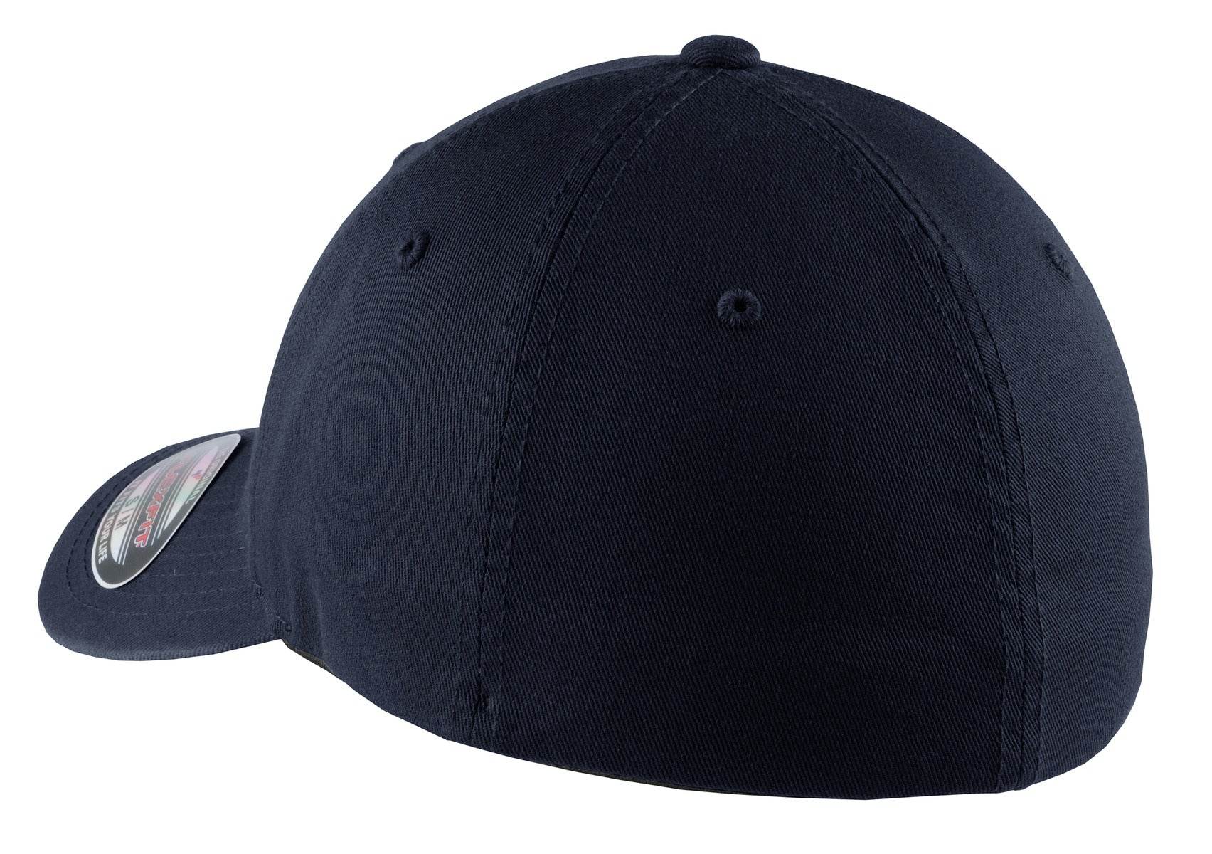 DISCONTINUED Port Authority Flexfit Garment-Washed Cap. C809 - Navy - back