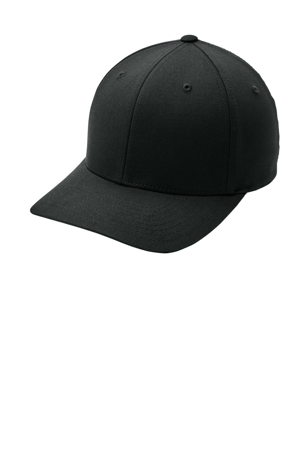 Port Authority Flexfit Cotton Twill Cap. C813 - Black - front