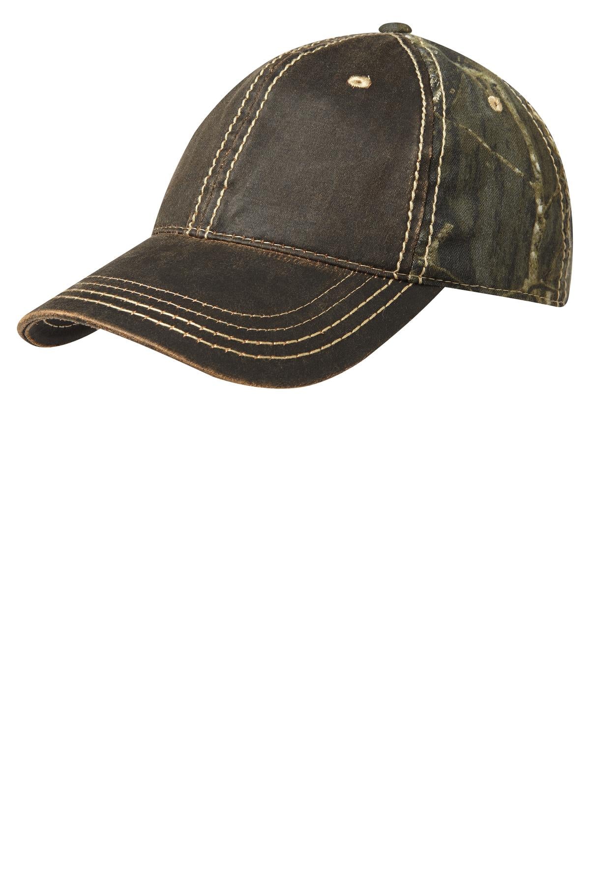 Port Authority Pigment Print Camouflage Cap. C819 - Mossy Oak New Break-Up - front