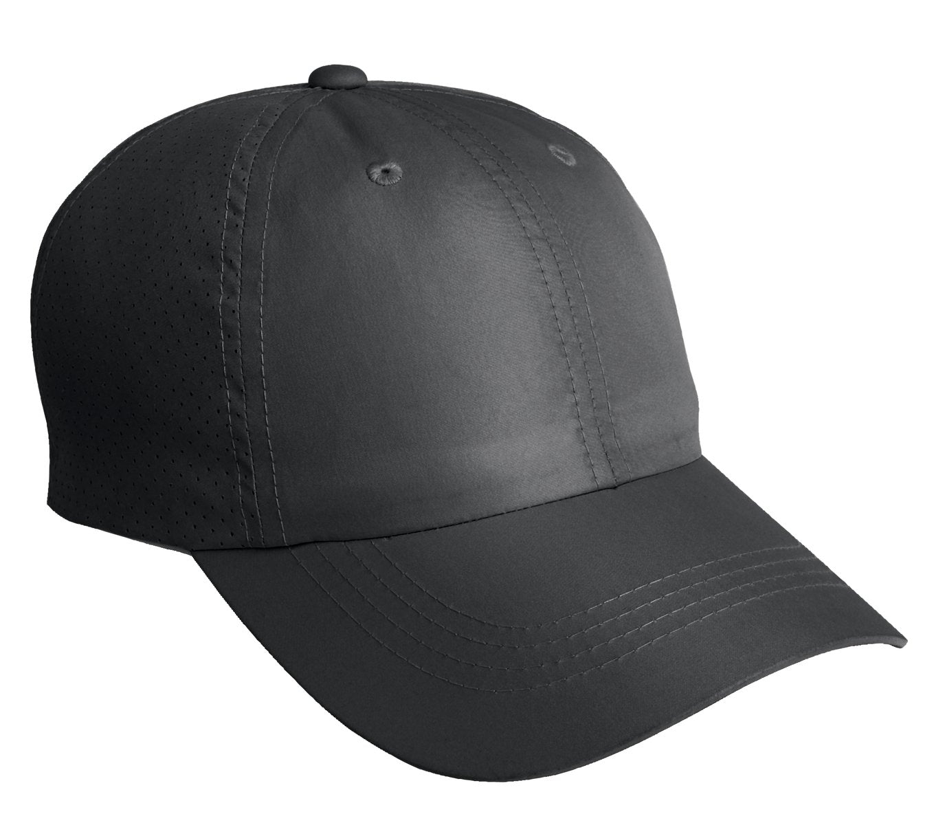 Port Authority Perforated Cap. C821 - Black - front