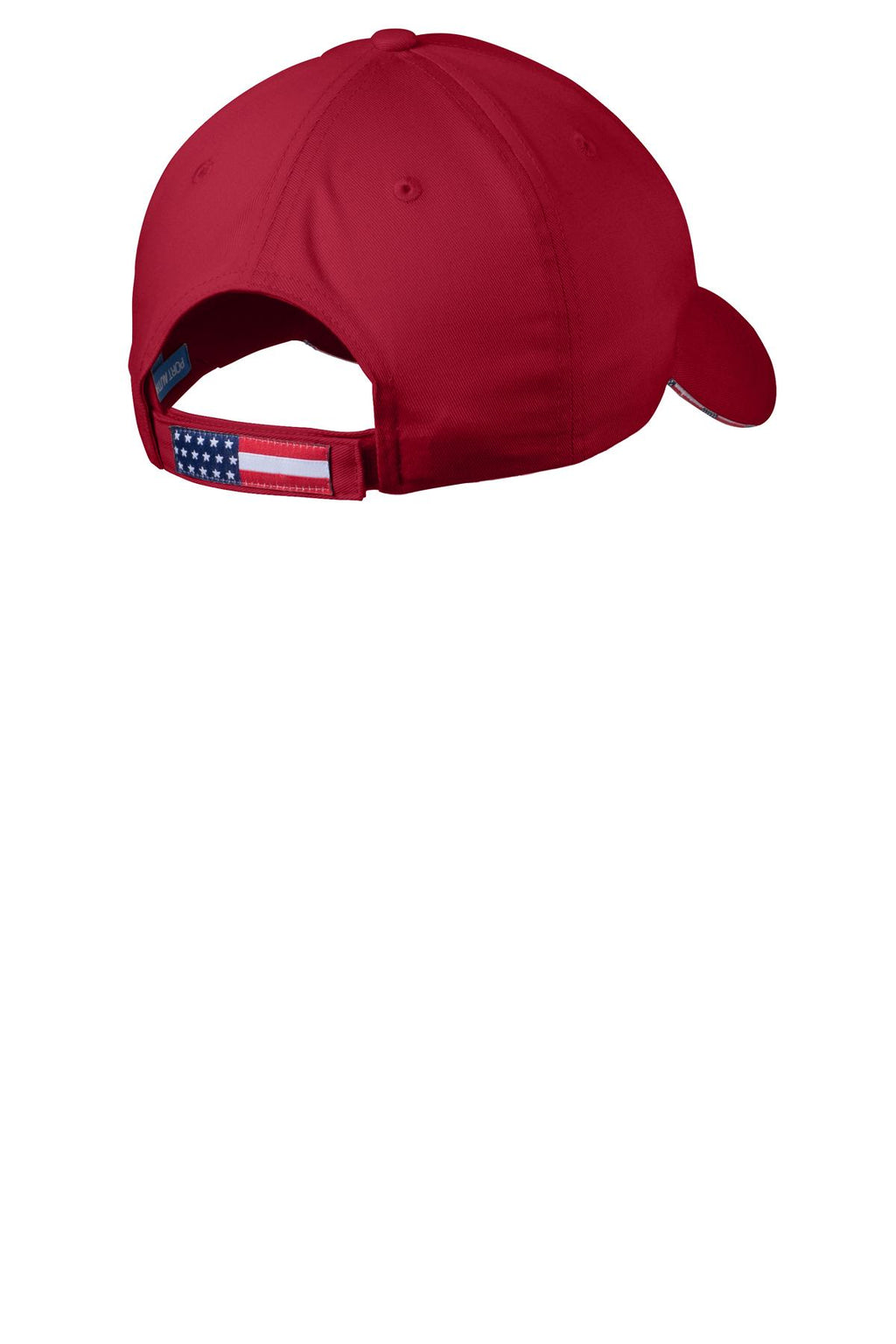 Port Authority Americana Flag Sandwich Cap. C829 - Deep Red - back