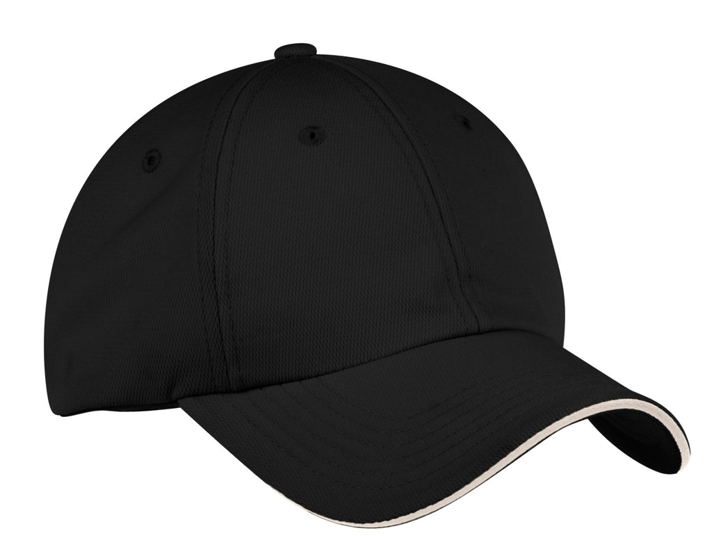 Port Authority Dry Zone Cap. C838 - Black/ Stone - front