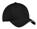 Port Authority Dry Zone Cap. C838 - Black/ Stone - front