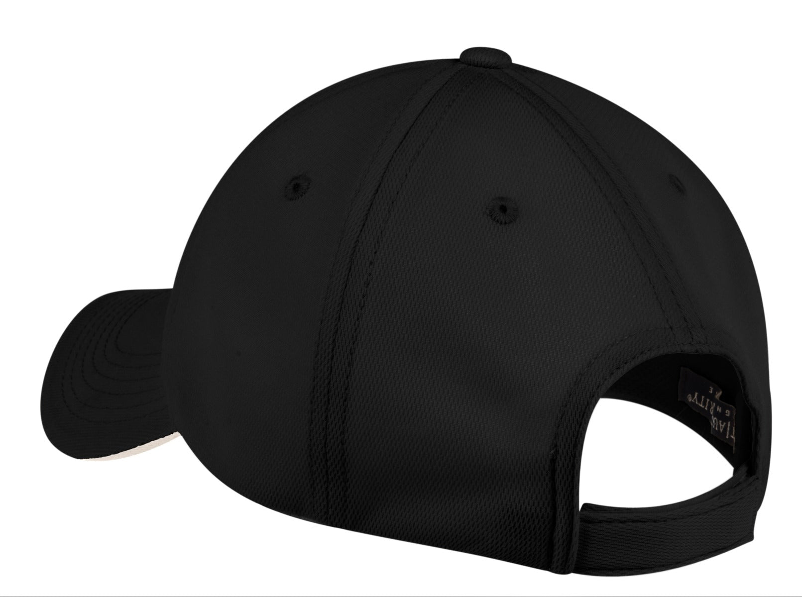 Port Authority Dry Zone Cap. C838 - Black/ Stone - back